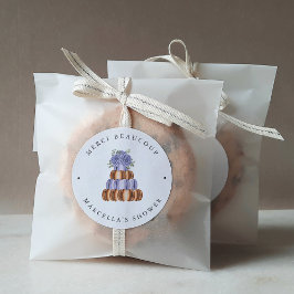 Adesivo Redondo O Amor é Doce (Macaron) Chá de panela