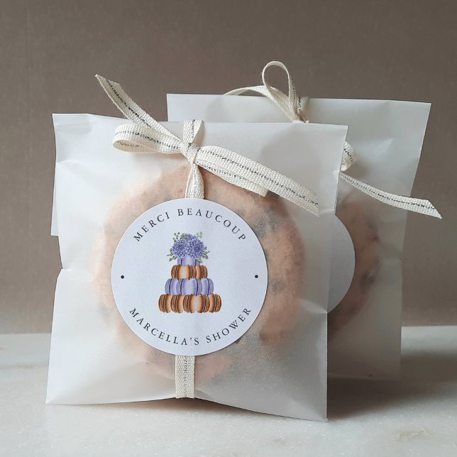 Adesivo Redondo O Amor é Doce (Macaron) Chá de panela (Criador carregado)