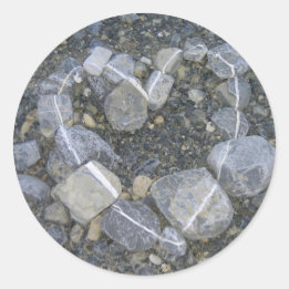 Adesivo Redondo O amor é Rock Solid