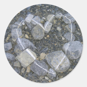 Adesivo Redondo O amor é Rock Solid