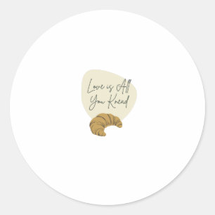 Adesivo Redondo O amor é tudo o que você ajoelha