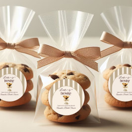 Adesivo Redondo O Amor Está Cozinhando Espresso Martini Tostado Ch