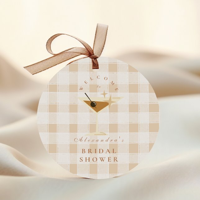 Adesivo Redondo O Amor Está Fermentando Chá de Bebê Espresso Marti (Criador carregado)