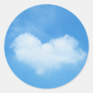 Adesivo Redondo O Amor Está No Ar