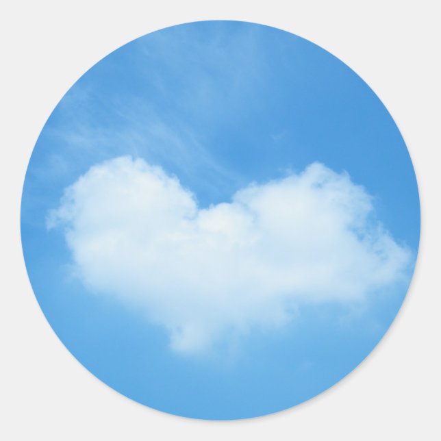 Adesivo Redondo O Amor Está No Ar (Frente)