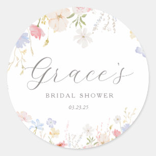 Adesivo Redondo O Amor Está No Bloom Chá de panela.