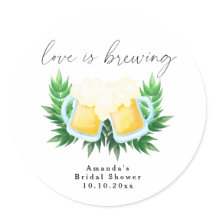 O amor está preparando o chá de panela da cerveja