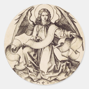 Adesivo Redondo O Anjo do Santo Matthew