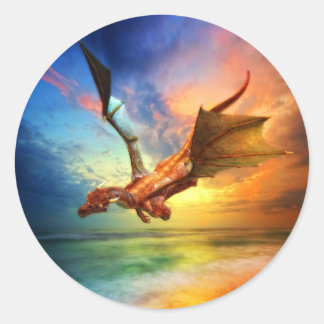 Adesivo Redondo O Ano do Dragão