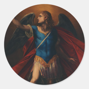 Adesivo Redondo O Arcanjo Miguel por Cavaliere d'Arpino