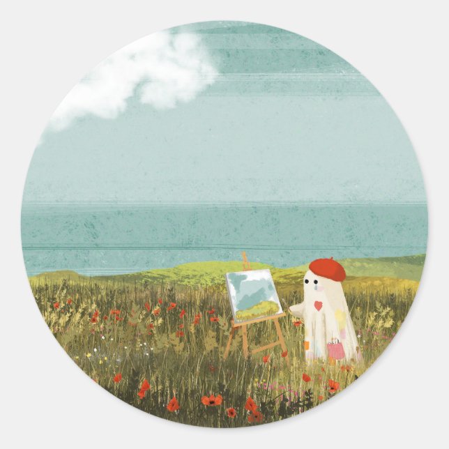 Adesivo Redondo O Artista (Frente)