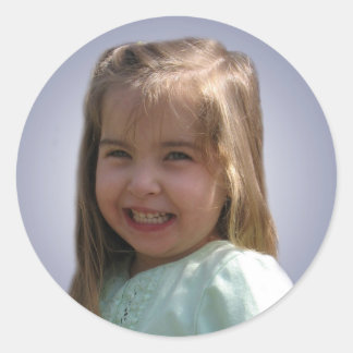 Adesivo Redondo O autocolante da Hannah