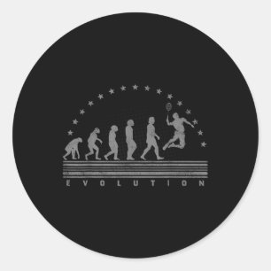 Adesivo Redondo O Badminton Evolutions Retro Shuttle Masculino Bad