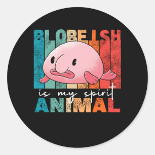 Adesivo Redondo O Bambu É Meu Animal Espírito - Um Bocalhão Engraç
