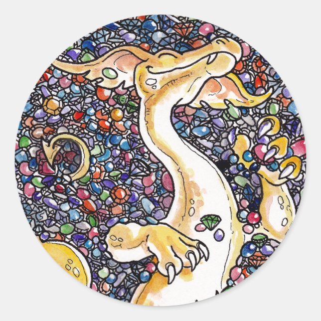 Adesivo Redondo O Barco do Dragão (Frente)