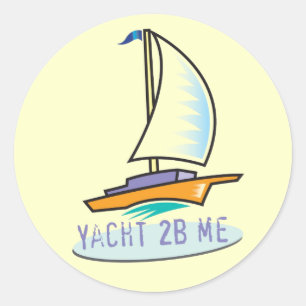 Adesivo Redondo O barramento do logotipo Tot Spot_Yacht 2B Me™