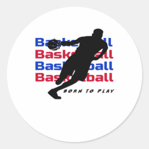 Adesivo Redondo O Basquete É A Minha Época Favorita