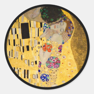 Adesivo Redondo O beijo no fundo Textured