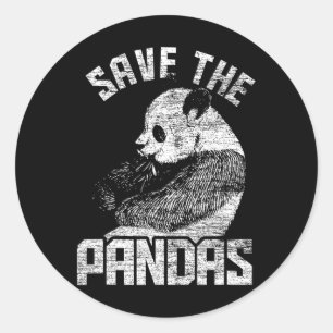 Adesivo Redondo O Bem-Estar Dos Animais No Dia Da Terra Salvem O P