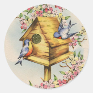 Adesivo Redondo O Birdhouse