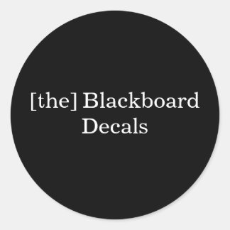 Adesivo Redondo [o] Blackboard Decals Sticker