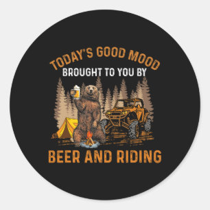 Adesivo Redondo O Bom Humor De Hoje É Trazido Até Você Por Cerveja
