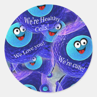 Adesivo Redondo O Bom SuperCelular Cara