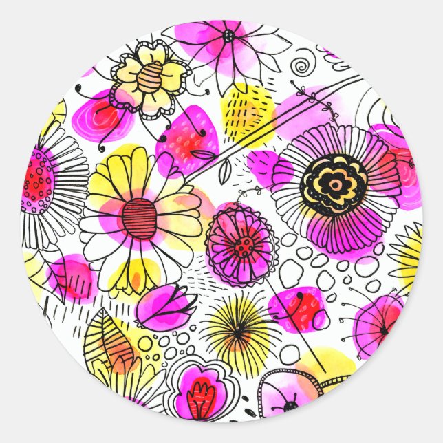 Adesivo Redondo O Bright Stuff Pack Explosão! (Frente)