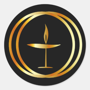 Adesivo Redondo O cálice flamejante