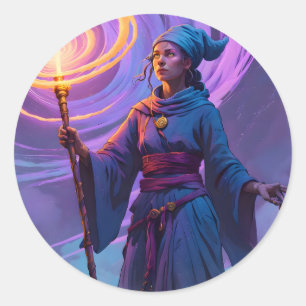 Adesivo Redondo O Caminho Arcano – Arte de Feiticeira Fantasia Clá