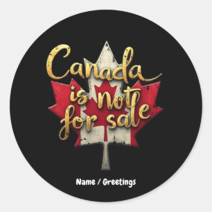 Adesivo Redondo O Canadá não é para venda celebrando o orgulho can