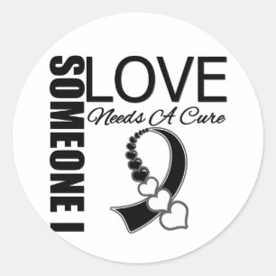 Adesivo Redondo O cancer Carcinoid alguém amor de I precisa uma
