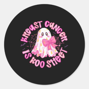 Adesivo Redondo O Cancer Da Mama É Arco De Coquetes Rosa Cor-De-Ro