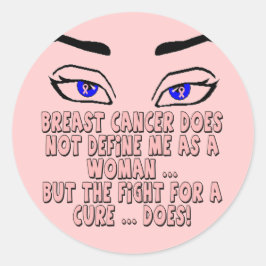 Adesivo Redondo O Cancer Da Mama Não Me Define
