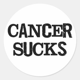 Adesivo Redondo O cancer suga