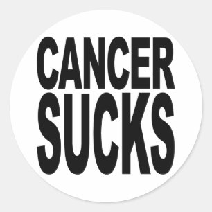 Adesivo Redondo O cancer suga