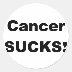 Adesivo Redondo O cancer suga