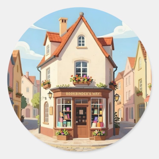 Adesivo Redondo O Canto da Leitura -  (Frente)