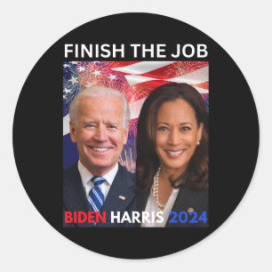 Adesivo Redondo O cargo-biden Harris 2024 Democratas Políticos