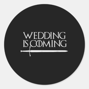 Adesivo Redondo O Casamento Está Engraçado Hen &amp; Festa De Stag