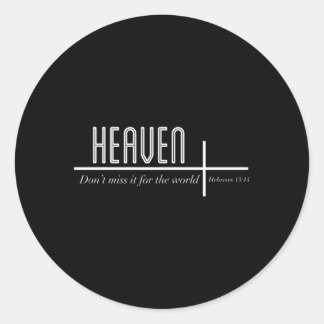 Adesivo Redondo O Céu Não Perde Isso Pelo Mundo Cristão John
