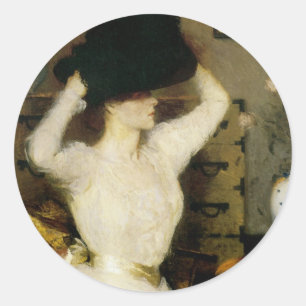 Adesivo Redondo O Chapéu Negro