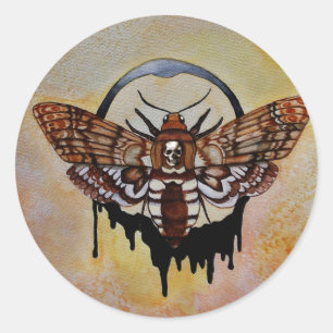 Adesivo Redondo O Chefe Hawk Moth da Morte