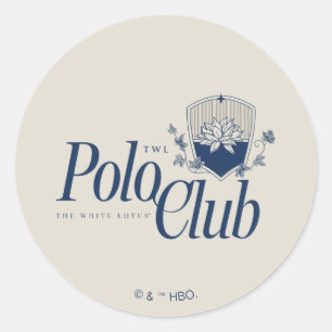 Adesivo Redondo O Clube White Lotus Polo