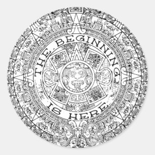 Adesivo Redondo O começo