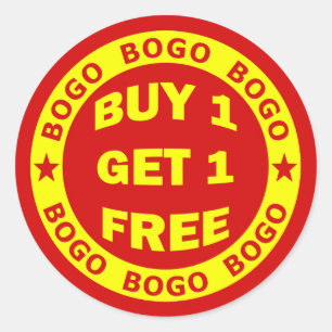 ADESIVO REDONDO O COMPRAR UM DE BOGO OBTEM UM LIVRE