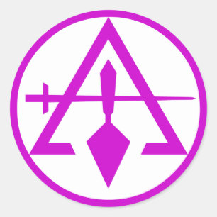 Adesivo Redondo O Conselho de pedreiro enigmáticos, NAO