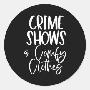 Adesivo Redondo O Crime Verdadeiro Mostra Comfy
