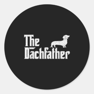 Adesivo Redondo O Dachshund Presentes engraçados de cachorro salsi