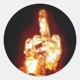 Adesivo Redondo O dedo